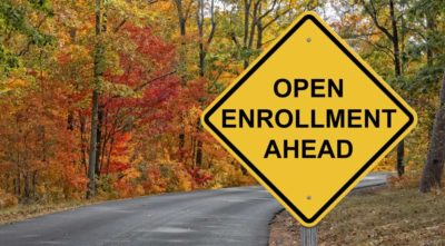 Open Enrollment sign